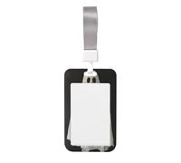 Woshuwo Portatarjetas de plástico duro para tarjetas de trabajo, protector de etiqueta de nombre para enfermeras y oficina