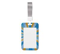 Woshuwo Radiant Sun in The Sky - Soporte para tarjetas de identificación de plástico duro, protector de etiqueta de nombre para enfermeras y oficina