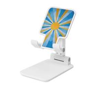 Woshuwo Radiant Sun In The Sky - Soporte plegable para teléfono celular, ángulo ajustable, altura de escritorio, portátil, compatible con todos los teléfonos inteligentes, estilo blanco