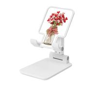 Woshuwo Ramo de corazón de San Valentín en un frasco, soporte plegable para teléfono celular, ángulo ajustable, altura de escritorio, portátil, compatible con todos los teléfonos inteligentes, estilo