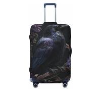 Woshuwo Raven Dark Fantasy - Fundas elásticas estéticas para equipaje de viaje, a prueba de polvo, resistente a los arañazos, protector de maleta de 22 a 24 pulgadas