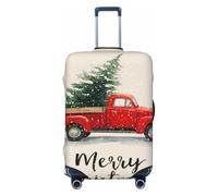 Woshuwo Red Truck - Fundas elásticas para equipaje de viaje, a prueba de polvo, resistente a los arañazos, para equipaje de 22 a 24 pulgadas