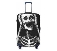 Woshuwo Skeleton is Holding Its Head - Fundas elásticas para equipaje de viaje, a prueba de polvo, resistente a los arañazos, protector de maleta de 22 a 24 pulgadas