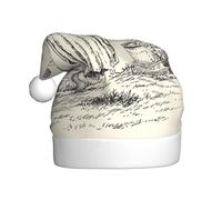 Woshuwo Sombrero de Papá Noel con globo para adultos, diseño de fantasma, diseño de cementerio