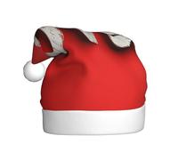 Woshuwo Sombrero de Papá Noel rojo con texto en inglés "Word Love On" para adultos