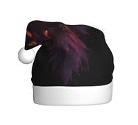 Woshuwo Sombrero mítico de Papá Noel de Fénix para adultos, gorro de Navidad novedoso