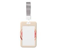 Woshuwo Soporte minimalista retro de plástico duro para tarjetas de identificación, protector de etiquetas de nombre para enfermeras y oficina