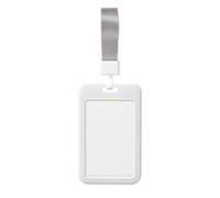 Woshuwo Soporte para tarjetas de identificación de plástico duro para implante dental con diseño de diente sonriente en acuarela, protector de etiqueta de nombre para enfermeras y oficina