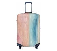 Woshuwo Tableros de madera de acuarela de colores pastel, fundas elásticas para equipaje de viaje, a prueba de polvo, resistente a los arañazos, protector de maleta de 22 a 24 pulgadas