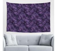 Woshuwo Tapiz de mármol morado oscuro de cuarzo para dormitorio, sala de estar, dormitorio, tapiz estético moderno para fiestas, telón de fondo de 152 x 101 cm