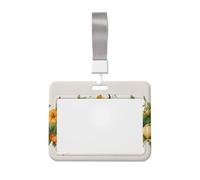 Woshuwo Tarjetero de plástico duro para tarjetas de identificación, diseño de calabazas y hojas, diseño de calabazas otoñales, protector para enfermeras y oficina
