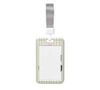 Woshuwo Tarjetero deslizante de plástico duro con diseño de flores rosadas con diseño de hortensias en acuarela, protector de etiqueta de nombre para enfermeras y oficina