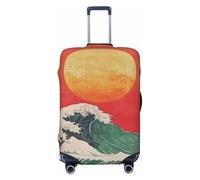 Woshuwo The Sun Rising Over Waves - Fundas elásticas para equipaje de viaje, a prueba de polvo, resistente a los arañazos, para maleta, 22-24 pulgadas