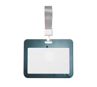 Woshuwo Three Witches Dark Fantasy - Soporte deslizante para tarjetas de identificación de plástico duro, protector de etiqueta de nombre para enfermeras y oficina