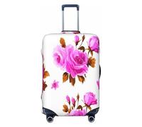 Woshuwo Tiny Pink Roses Cottagecore - Fundas elásticas para equipaje de viaje, a prueba de polvo, resistente a los arañazos, protector de maleta de 22 a 24 pulgadas