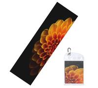 Woshuwo Toallas de enfriamiento minimalistas de flores degradadas amarillas y naranjas para cuello y cara, 101.6 x 30.5 cm, trapos de sudor, suaves, transpirables, para deportes, yoga, golf, gimnasio