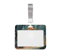 Woshuwo Tres bonitos sombreros de hongos de fantasmas deslizantes, soporte para tarjetas de identificación de plástico duro, protector de etiqueta de nombre para enfermeras y oficina