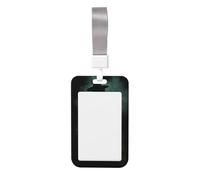 Woshuwo Witch in The Dark - Funda para tarjetas de identificación deslizante, plástico duro, protector de etiqueta de nombre para enfermeras y oficina