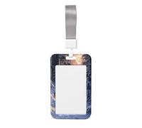 Woshuwo Wolves in A Snowy Forest - Soporte para tarjetas de identificación deslizante, plástico duro, protector de etiqueta de nombre para enfermeras y oficina