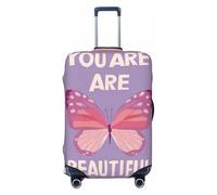 Woshuwo You are Beautiful Text - Fundas de equipaje de viaje mínimas elásticas, a prueba de polvo, resistente a los arañazos, protector de maleta de 22 a 24 pulgadas
