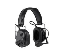 WOSPORT Auriculares Tácticos HD-08 de 5.ª Generación, Insonorizados y Montados en la Cabeza, para Tiro, con Protección Auditiva, Color Negro.