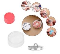 wosume Botones de Cubierta, Kit de Botones de Cubierta de Bolsa de Tela Base de botón Redondo DIY Artesanía Hecha a Mano Hebilla Herramientas para Hacer(25mm)