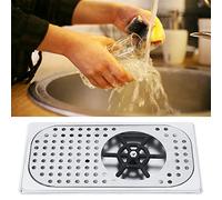 wosume Enjuagadora de tazas, 114 mm de diámetro 201 Limpiador de tazas de té de leche de acero inoxidable Limpiador de vidrios G1/2in