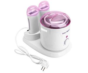 wosume Máquina de depilación, Calentador de Cera con interruptores de Control Separados de 800 ml, salón para salón de Belleza(European Standard 220V)