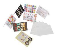 Wosune Tarjetas de Regalo, Tarjetas de felicitación Hermosas y Elegantes 24 Piezas para Maestros para Deseos de cumpleaños para Cartas de Agradecimiento para Madres(Happy Birthday)