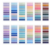 Wosyoodo 2400 Piezas Marcadores Adhesivos, 12 Estilos Sticky Notes, Pestañas Adhesivas de Colores, Notas Adhesivas Índices, Notas Adhesivas, Ideal para Libros, Oficina y Escuela