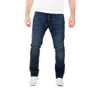 WOTEGA Noah - Joggers de Mezclilla para Hombre - Pantalones de Entrenamiento de Mezclilla - Joggers de Mezclilla, Azul (Dress Blues 3R4024), W33/L32