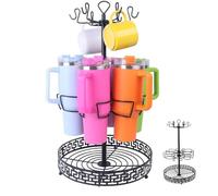 Wotendy Organizador de Botellas de Agua para Stanley, Soporte Giratorio para Vasos Stanley, Portavasos para Stanley para Tazas Stanley de 1,2 L