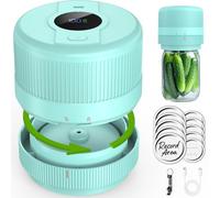 Wothfav Envasadora al Vacio para Tarros Cristal, Sellador al Vacío Mason Jar, Mason Jar Vacuum Sealer, Kit de Sellado al Vacío para Tarros Mason para Conservación y Fermentación de Alimentos-Verde