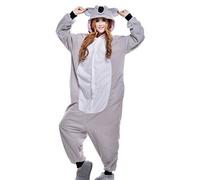 wotogold Pijamas de Coala Animal Trajes de Cosplay Adultos Unisex Gray