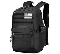 Wotony Mochila táctica militar para hombre, bolsa de asalto de 3 días con sistema Molle para aventuras al aire libre, Negro, 40L US, Mochila táctica