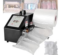 WOTZOV Automatic Air Cushion Packaging Machine, 200W High-Speed Inflatable System with LCD Display, Ideal for Secure Product Packaging and Bubble Film Filling
