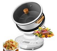 WOTZOV Automatic Cooking Machine, 2000W Power, 3 Speed Adjustable, 360° Rotating & 3D Heating, 8L Capacity, 7 Cooking Modes, One-Click Start for Effortless Meal Preparation