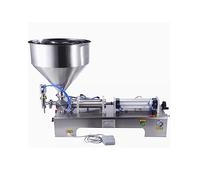 WOTZOV Automatic Filling Machine, Stainless Steel Bottle Filler, Liquid/Paste Piston Dispenser for Oil, Fruit Juice, Honey, Cream, 10-100ml Capacity