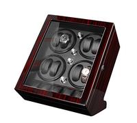 WOTZOV Caja De Madera para Dar Cuerda A Relojes Automáticos, 4 Modos De Rotación para 8 Posiciones De Cuerda Y 5 Cajas De Almacenamiento para 13 Relojes.