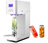 WOTZOV Can Seamer Sealing Machine with Smart Counter, Intelligent Canning Sealer for Soda and Beer, Height Adjustable, 55 mm Diameter