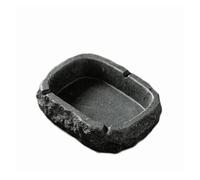 WOTZOV Cenicero de Piedra Azul, Accesorio para la Ceremonia del té, 10 x 4 x 13 cm (5,1 x 3,9 x 1,6 Pulgadas), Bandeja para Fumar, decoración Artesanal para Mesa.，One Color Large