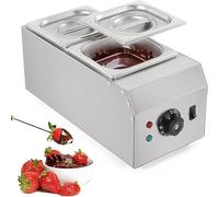 WOTZOV Chocolate Melter, Electric Double Pot Tempering Machine, 6L Stainless Steel, Adjustable Temperature 50℃ - 300℃, Ideal for Butter, Chocolate, and Cheese