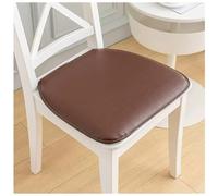 WOTZOV Cojín de Silla de Piel sintética para Cocina y Comedor, Paquete de 2, 4 y 6, Antideslizante, con Forma de Herradura, 40 x 43 cm, marrón, 4 Unidades,Brown 1pcs