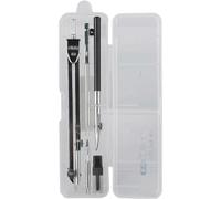 WOTZOV Compás de Dibujo Profesional, Kit de compás de Dibujo de Metal con Barra de extensión, Juego de matemáticas de geometría para Estudiantes, compás matemático