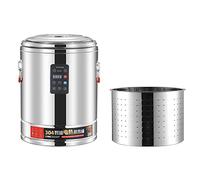 WOTZOV Cubo De Acero Inoxidable para Hervir Agua, Dispensador Eléctrico De Café Instantáneo para Buffets Y Fiestas con Grifo, Temperatura Ajustable, 50 L.，D 60L
