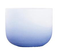 WOTZOV Cuenco Tibetano de Cristal de Cuarzo Esmerilado de 432 Hz con Tono, percutor de Gamuza y Junta tórica, para meditación y sanación Sonora.，B Crown 10 Inch