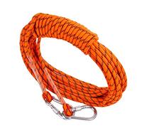 WOTZOV Cuerda de Escalada al Aire Libre Cuerda para Tender la Ropa, Cuerda de Escalada estática de 12 mm Cuerda de Escape de Rescate de rapel Cuerda de paracaídas, para Deportes,Orange 50m