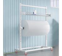 WOTZOV Dispensador De Plástico De Burbujas con Cortador para Soluciones De Embalaje Eficientes En Almacenes, Talleres O Laboratorios.，Blanco Ancho Interior 100 cm