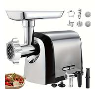 WOTZOV Electric Meat Grinder 3200W Heavy Duty Mincer with Stainless Steel Blades, 3 Grinding Plates, Sausage Stuffer Tube & Kibbe Kit for Home and Commercial Use