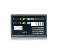 WOTZOV Escala Lineal con Lectura Digital, Sistema de visualización Digital de 2 Ejes para Torno DRO + 2 codificadores lineales. Dimensiones de la Escala: 200, 300, 400, 500，1 Only One 2 Axis DRO